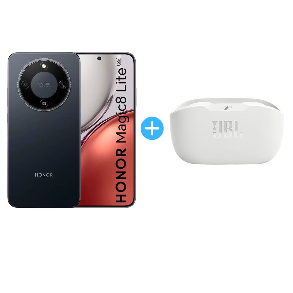 Combo Honor Magic 8 Lite 512GB 8GB Negro + Audifonos JBL Vibe Buds