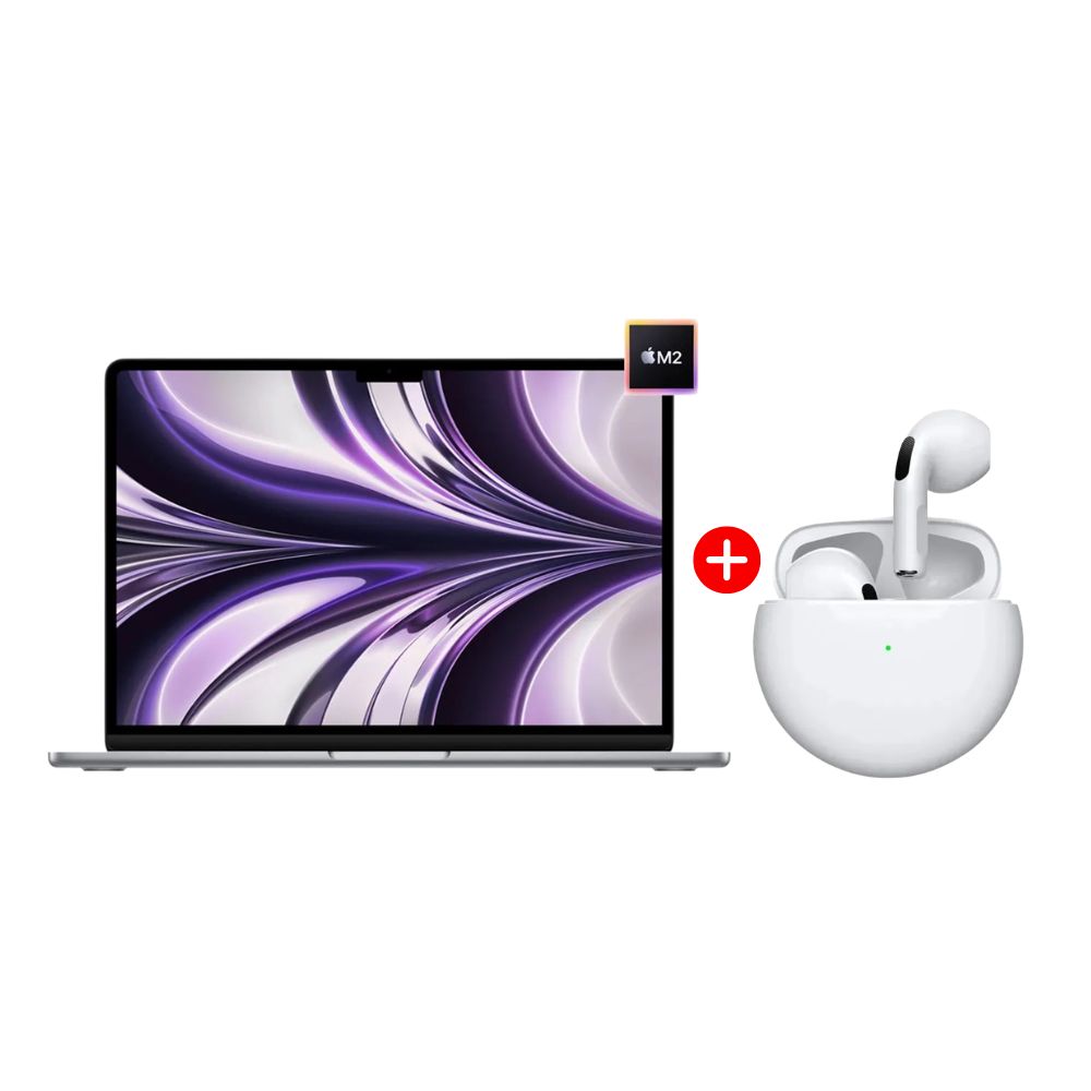 Combo MacBook Air M2 13.6" Apple M2 octa-core 256GB SSD  + Audifonos Generico AR-P72534 PRO 7 PLUS