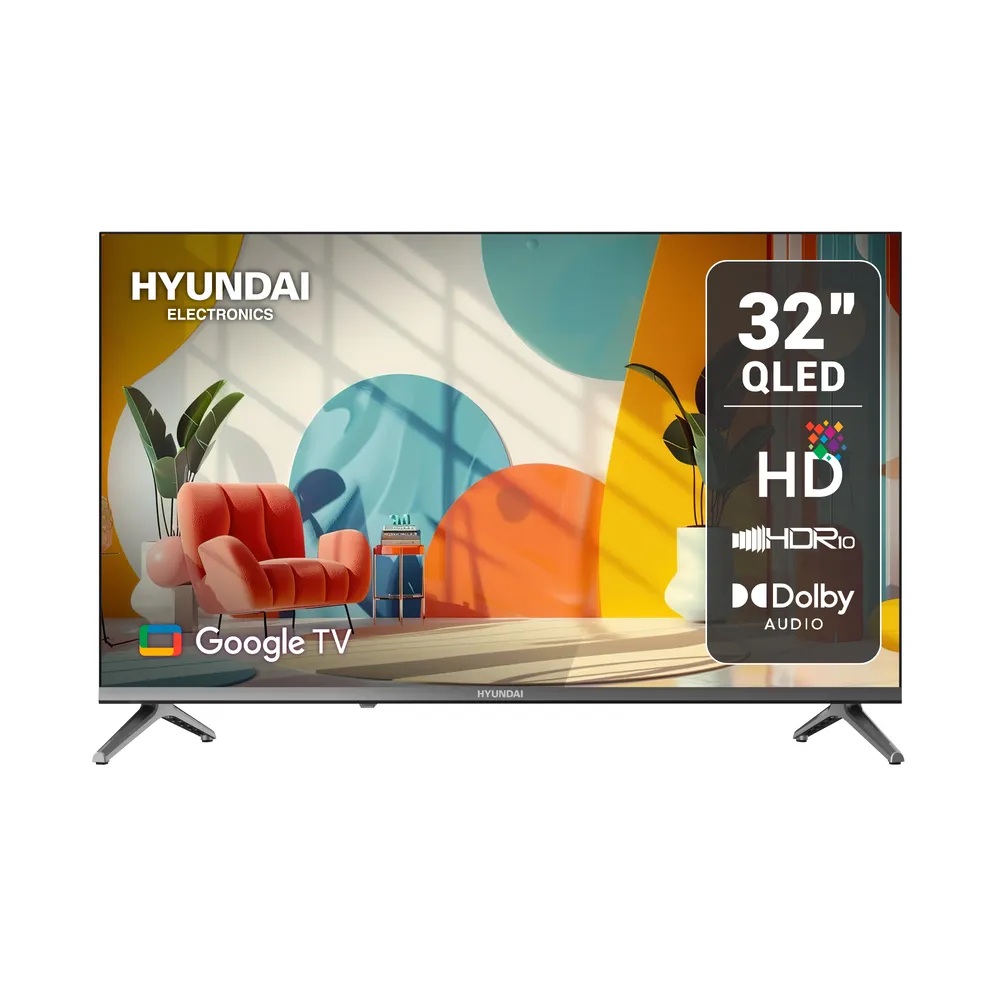 Televisor Hyundai 32 " HYLED3259QG 2025 QLED 1366*768 pixeles Google TV